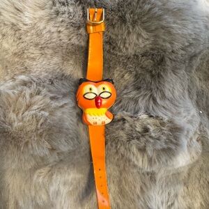 Vintage orange Whoot owl watch